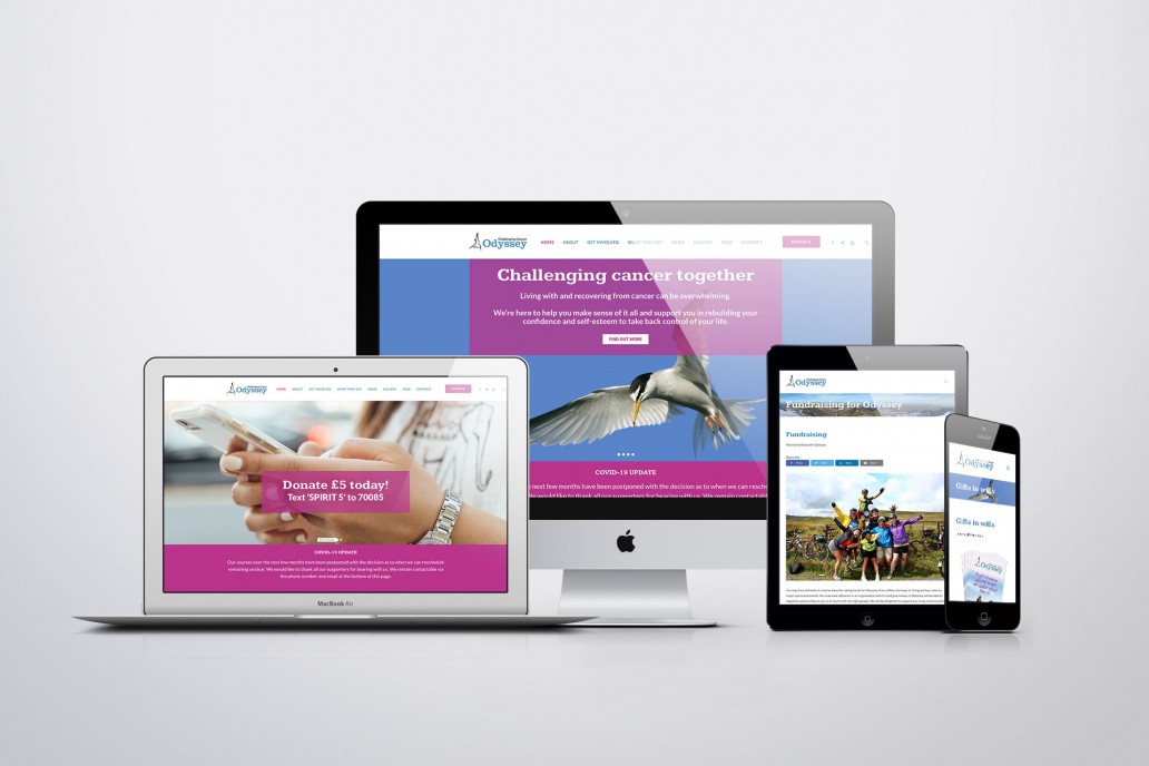 Charity website design and branding Surrey Sussex
