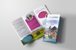 Charity leaflet design and branding Surrey Sussex
