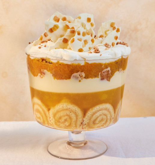 Design by Trifle - Platinum Jubilee Lemon Swiss Roll Amaretti Trifle